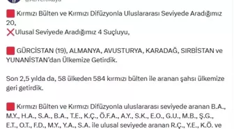 İçişleri Bakanı Yerlikaya: 24 suçlu Türkiye'ye getirildi