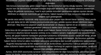 Kocasinan Şimşekspor'dan sert açıklama: 'Bu hakemi maçlarımıza istemiyoruz'