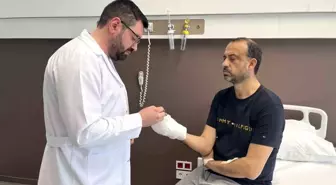 Kopan parmağını buz poşetine koyup yurt dışından Türkiye'ye geldi