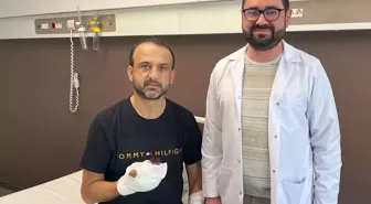 Kopan parmağını buz poşetine koyup yurt dışından Türkiye'ye geldi