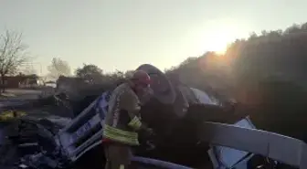 Tır kontrolden çıktı: 1 yaralı