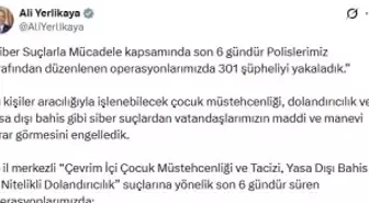 55 ilde siber suç operasyonları; 50 şüpheli tutuklandı