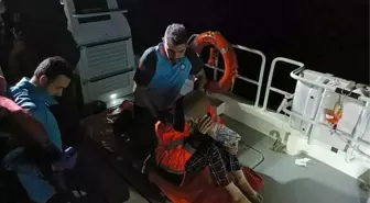 Ayvacık açıklarında ticari gemide yarlanan şahısın tıbbi tahliyesi yapıldı