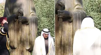 BAE Devlet Başkanı Al Nahyan, Türklerin katili 3. Makarios'un anıtına çelenk bıraktı