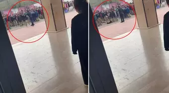 İnfial yaratan görüntü! Okul müdürü yakasından tuttuğu öğrenciyi yere savurdu