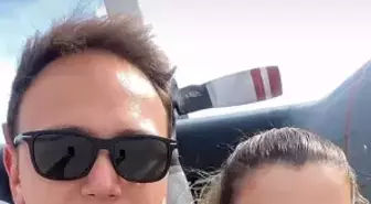 Şehit üsteğmenin eşi, düşen uçakta birlikte çekildikleri fotoğrafı paylaştı