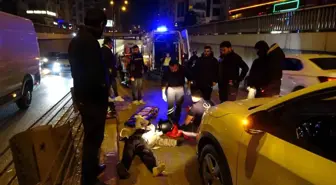 Yavaşlayan trafiği son anda fark etti, önce otomobile ardından bariyere çarptı