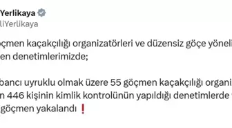 81 ilde 972 düzensiz göçmen yakalandı