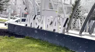 Aksaray merkeze mevsimin ilk karı yağdı