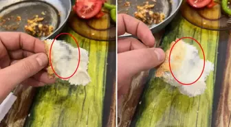 Fırından aldığı ekmeğin içinden jilet çıktı