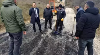 Kaymakam Uçar, Yenipazar'da yol onarım çalışmalarını inceledi
