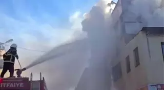 Şanlıurfa'da halı yıkama atölyesinde yangın