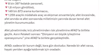 Bakan Yerlikaya: AFAD, Gazze'ye 104 bin tonu aşkın insani yardım ulaştırdı