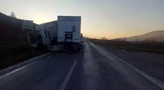 Bilecik'te tır kontrolden çıktı: 1 yaralı