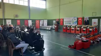 Bozkır'da çiftçilere makine ve ekipman desteği