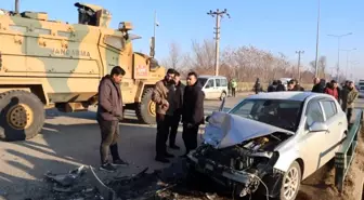 Iğdır-Halfeli yolunda otomobil ile kamyon kafa kafaya çarpıştı