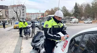 Karaman'da motosiklet denetimleri devam ediyor