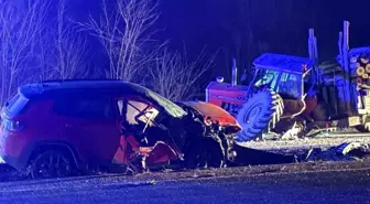 Kastamonu'da cip ile traktör çarpıştı: 3 yaralı