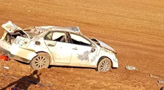 Kontrolden çıkan otomobil tarlaya uçtu: 1 yaralı