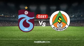 Trabzonspor Alanyaspor maç özeti ve golleri! (ÖZET) Trabzonspor Alanyaspor kaç kaç bitti, golleri kim attı?