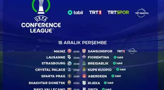 UEFA Konferans Ligi maçları TRT ve tabii'de