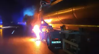 Adana'da seyir halindeki tankerde başlayıp ormanlık alana sıçrayan yangın söndürüldü