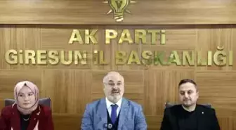 AK Parti Giresun İl Başkanı Yılmaz, kentteki çalışmaları değerlendirdi