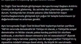 AK Parti'li Çelik: Özel'in yabancı ülkelerdeki partilerin desteğini talep etmesi vahim bir durum