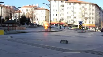 Fünyeyle patlatılan poşetten ayakkabı kutusu çıktı