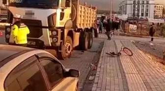 Kamyonun çarptığı 6 yaşındaki bisikletli çocuk hayatını kaybetti