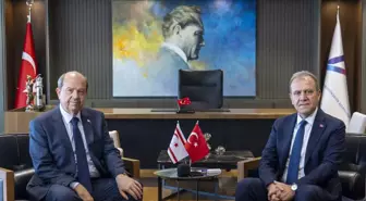 KKTC'nin 5'inci Cumhurbaşkanı Tatar'dan MBB Başkanı Seçer'e ziyaret