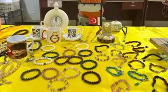 Mermer ve oniks taşı hükümlülerin elinde takı ve hediyelik eşyaya dönüşüyor