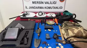 Mersin'de kaçak kazı yapan 3 zanlı yakalandı