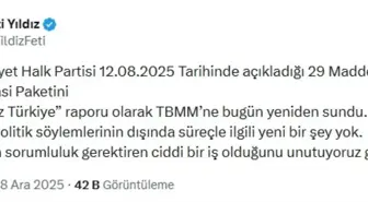 MHP'li Yıldız: CHP'nin raporunda süreçle ilgili yeni bir şey yok