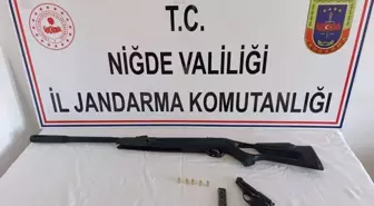 Niğde'de ruhsatsız silah operasyonunda 3 şüpheli yakalandı