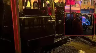 Park halindeki minibüs alev topuna dönüştü