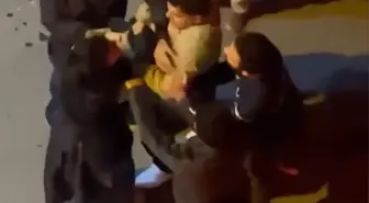 Taksici ile kadınların kavgası kamerada