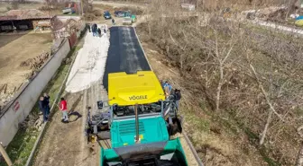 Taşköprü'de sıcak asfalt çalışması başladı