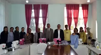 Kaymakam Ateş, Halk Eğitim kursiyerleriyle bir araya geldi