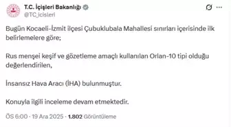Kocaeli'de insansız hava aracı düştü
