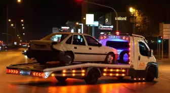 Kontrolden çıkan otomobil zincirleme kazaya neden oldu