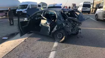 Konya'da üç araçlı zincirleme kaza: 1 yaralı