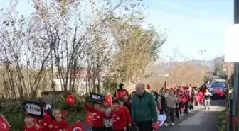 Of'ta, Sarıkamış şehitlerine saygı yürüyüşü yapıldı