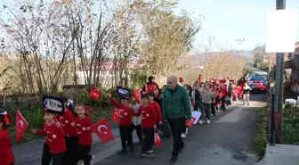 Of'ta, Sarıkamış şehitlerine saygı yürüyüşü yapıldı