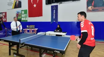Osmaniye'de Özel Gereksinimli Bireyler Masa Tenisi Turnuvası düzenlendi