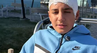 Şakalaştığı okul arkadaşı, taşla Hasan Berat'ı hastanelik etti