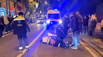 Tekirdağ'da motosikletin çarptığı kadın yaralandı