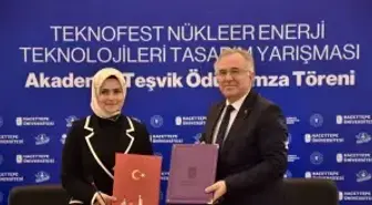 TEKNOFEST Nükleer Enerji Teknolojileri Tasarım Yarışması ödülü, Hacettepe Üniversitesi'ne takdim edildi
