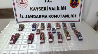 Yol kontrolünde 930 paket kaçak sigara ele geçirildi