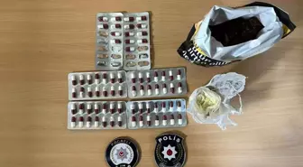 3 kişinin üstünde 71 sentetik ecza hap ele geçirildi
